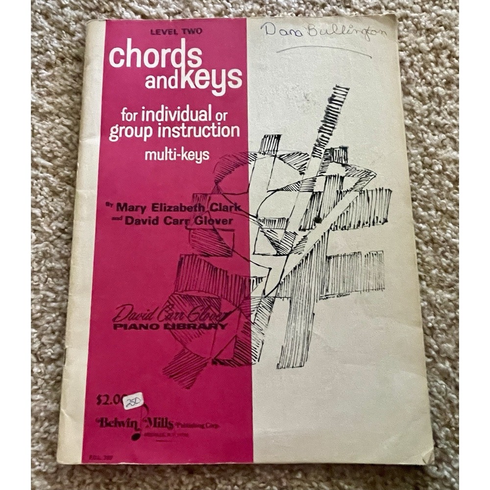 Chords And Keys Level 2 For Individual Or Group Instruction by Clark & Glover